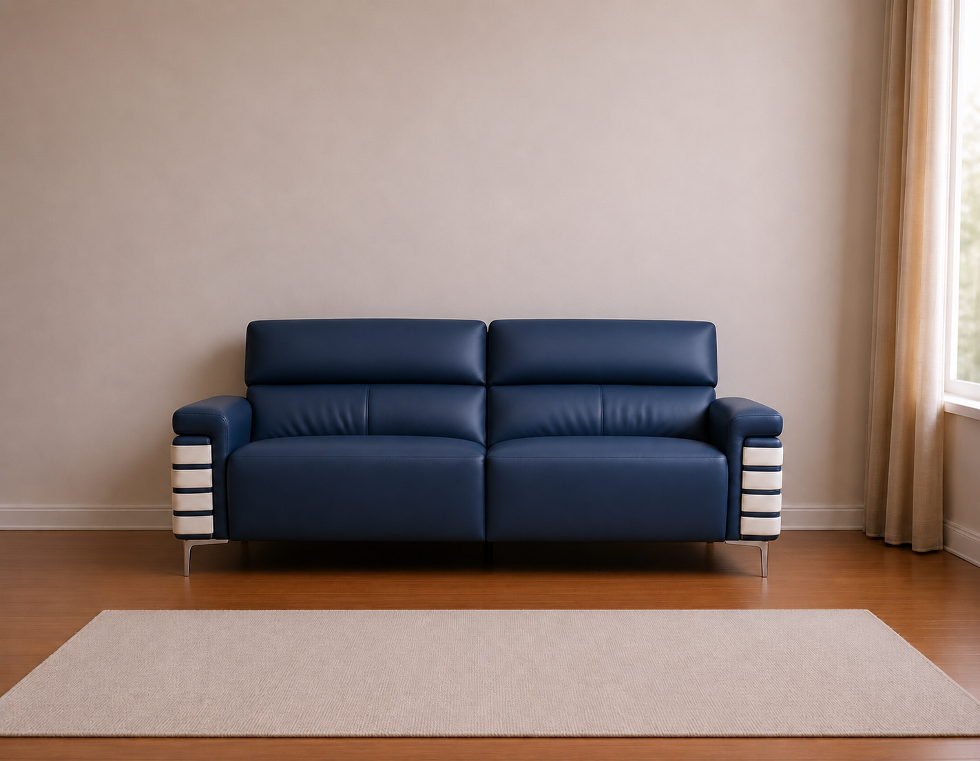 Modern Grey 2-Seater Sofa