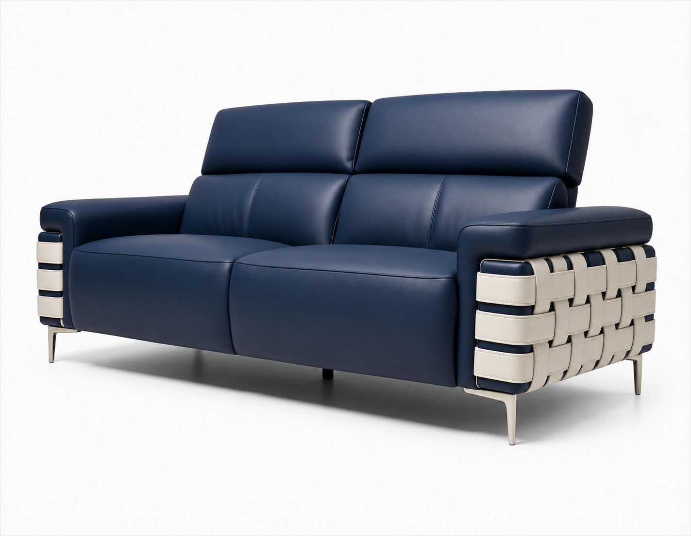 Modern Grey 2-Seater Sofa view 4