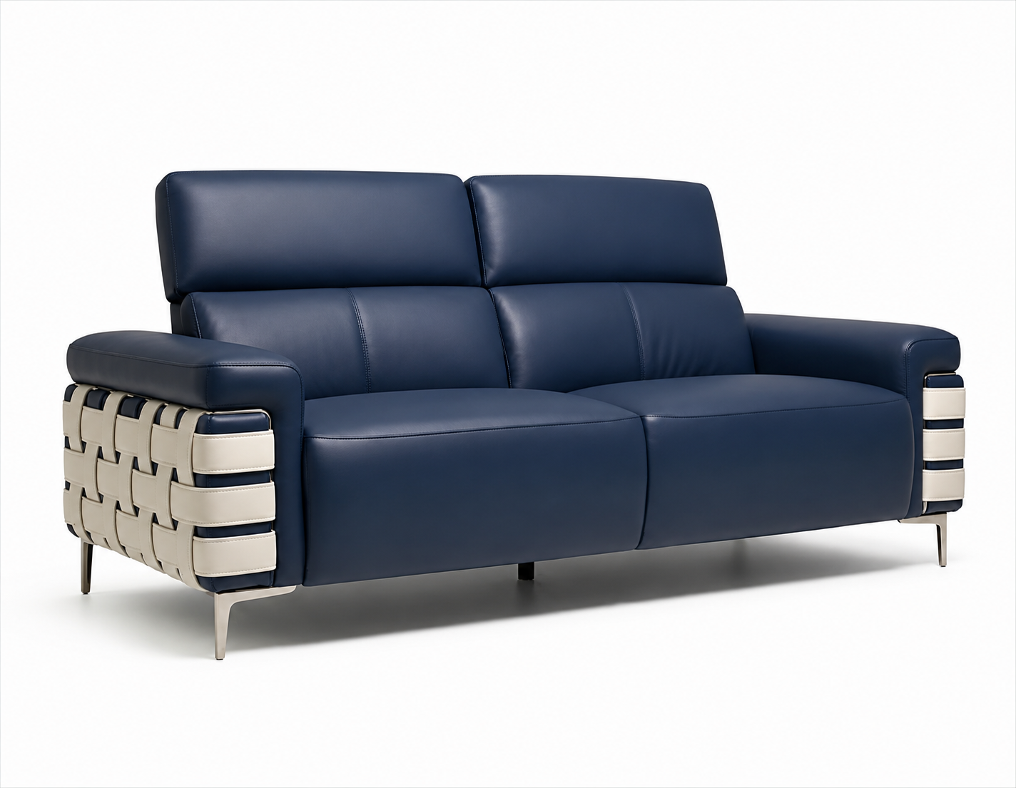 Modern Grey 2-Seater Sofa view 2