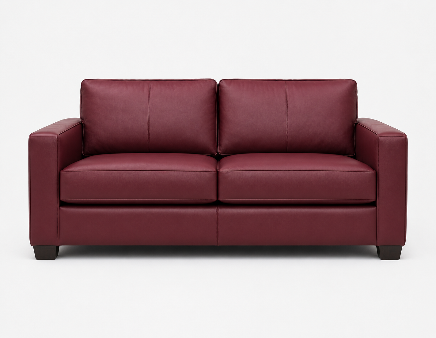 Burgundy Classic 2-Seater Armchair view 3