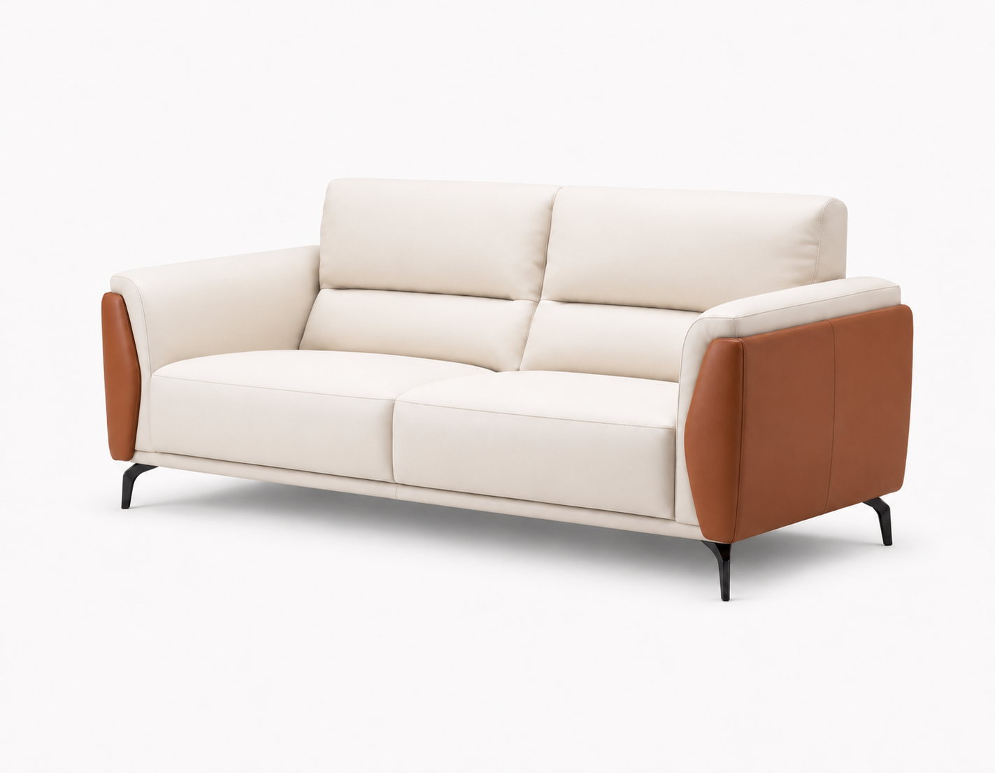 Taupe Channel-Tufted 2-Seater view 2