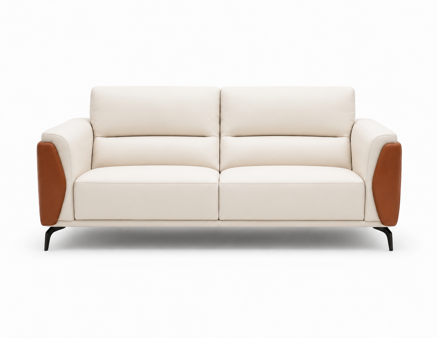 Taupe Channel-Tufted 2-Seater view 4