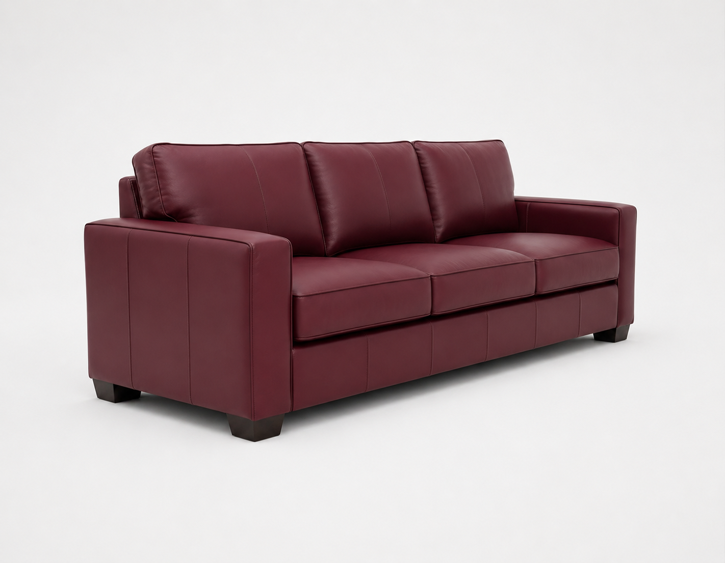 Classic Brown Leather 3-Seater view 2
