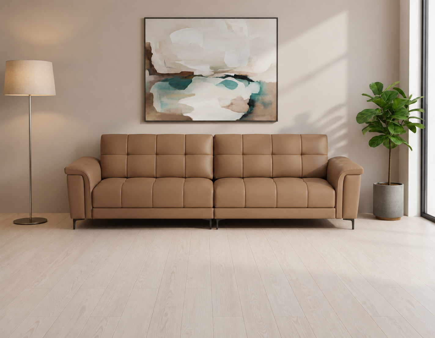 Elegant Blue 3-Seater