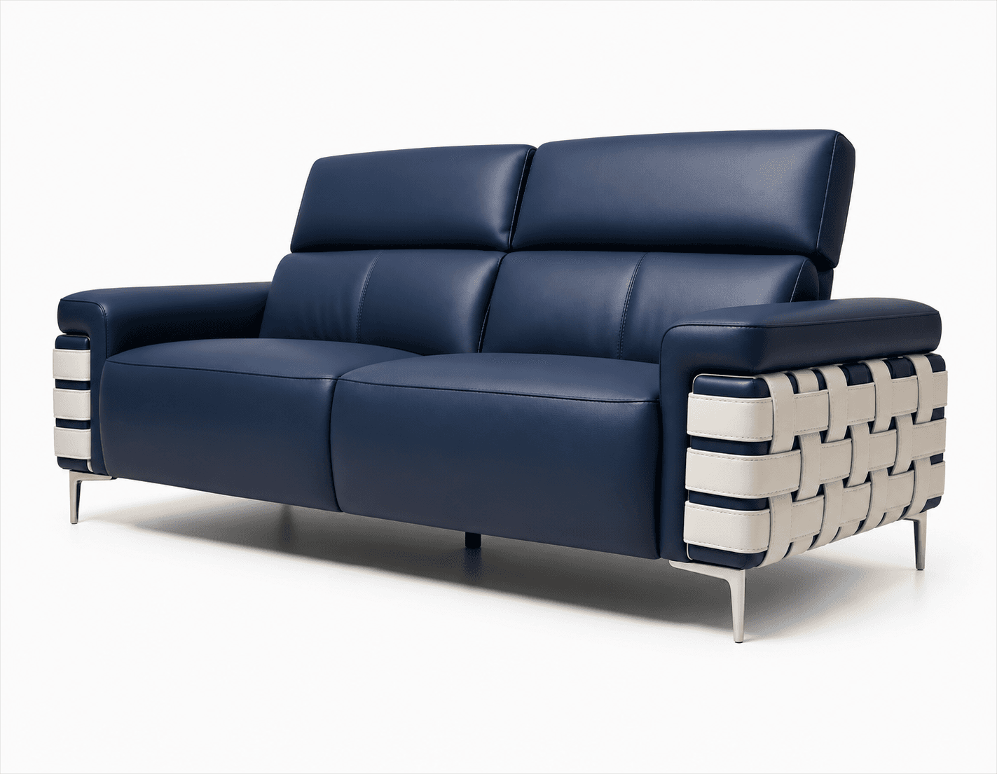 Modern Grey 2-Seater Sofa view 4