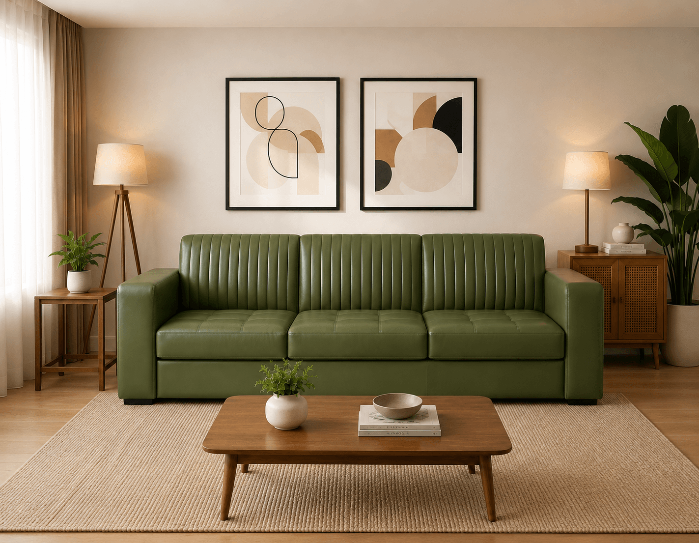 Modern Grey 3-Seater Sofa