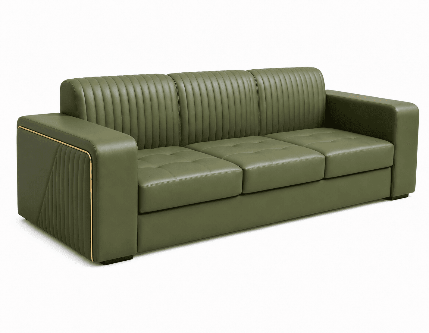 Modern Grey 3-Seater Sofa view 2
