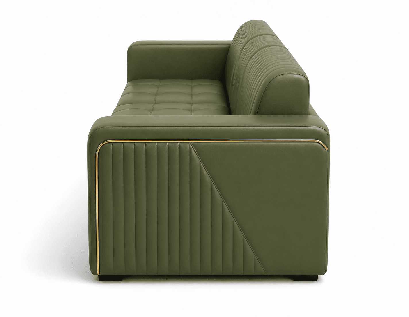 Modern Grey 3-Seater Sofa view 4