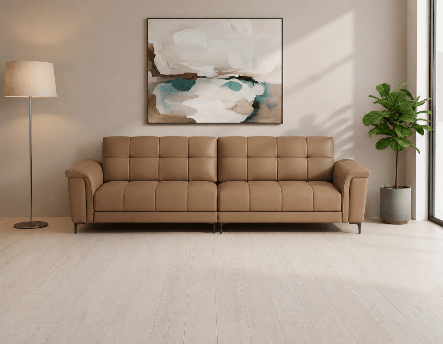 Elegant Blue 3-Seater