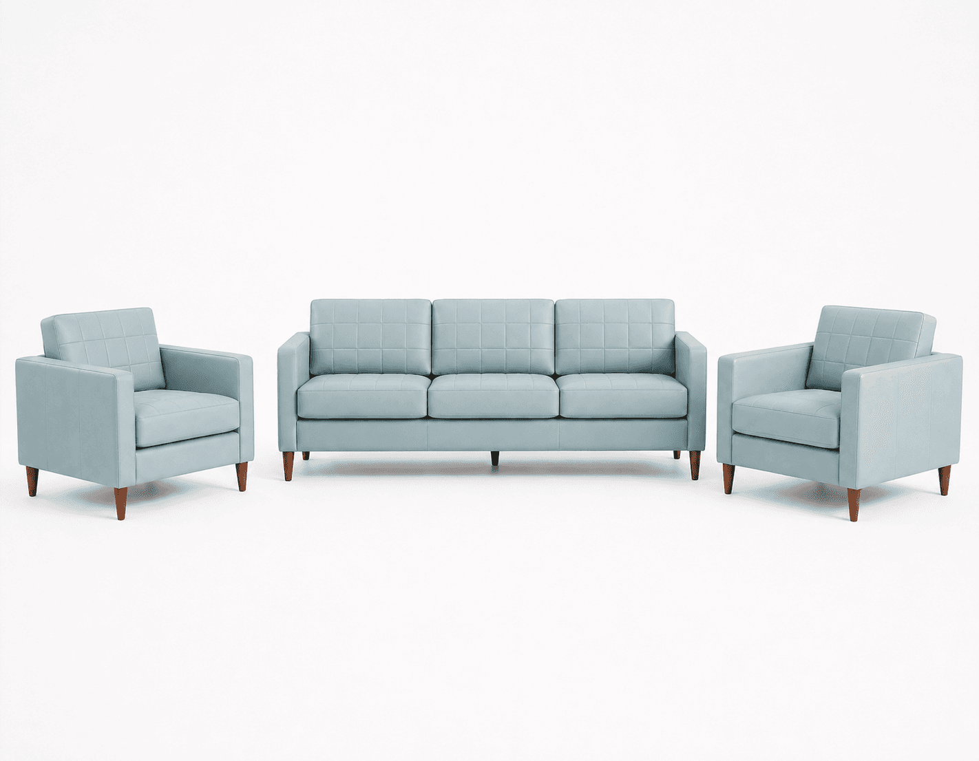 Scandinavian 3+1+1 Sofa Set view 2