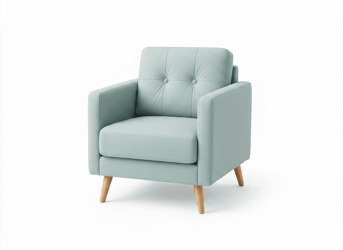 Scandinavian 3+1+1 Sofa Set view 7