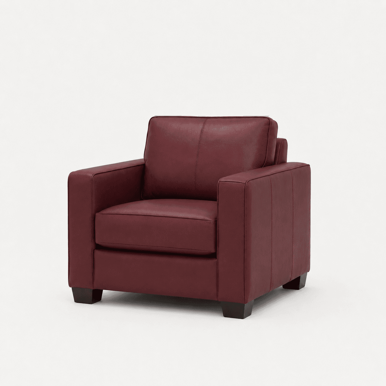 Burgundy Classic Armchair view 2
