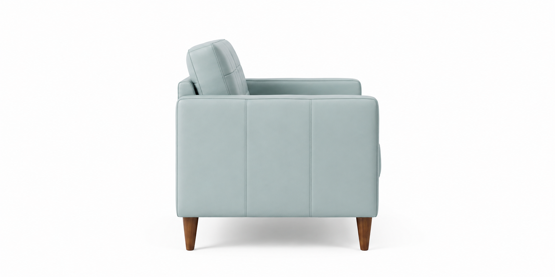 Mint Green Quilted Armchair view 3