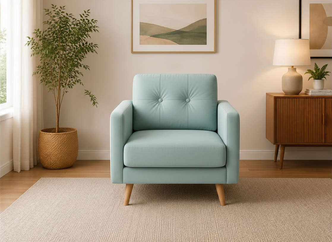 Modern Teal Accent Chair