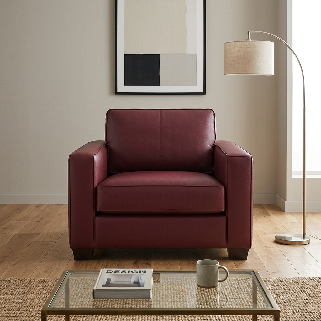 Burgundy Classic Armchair