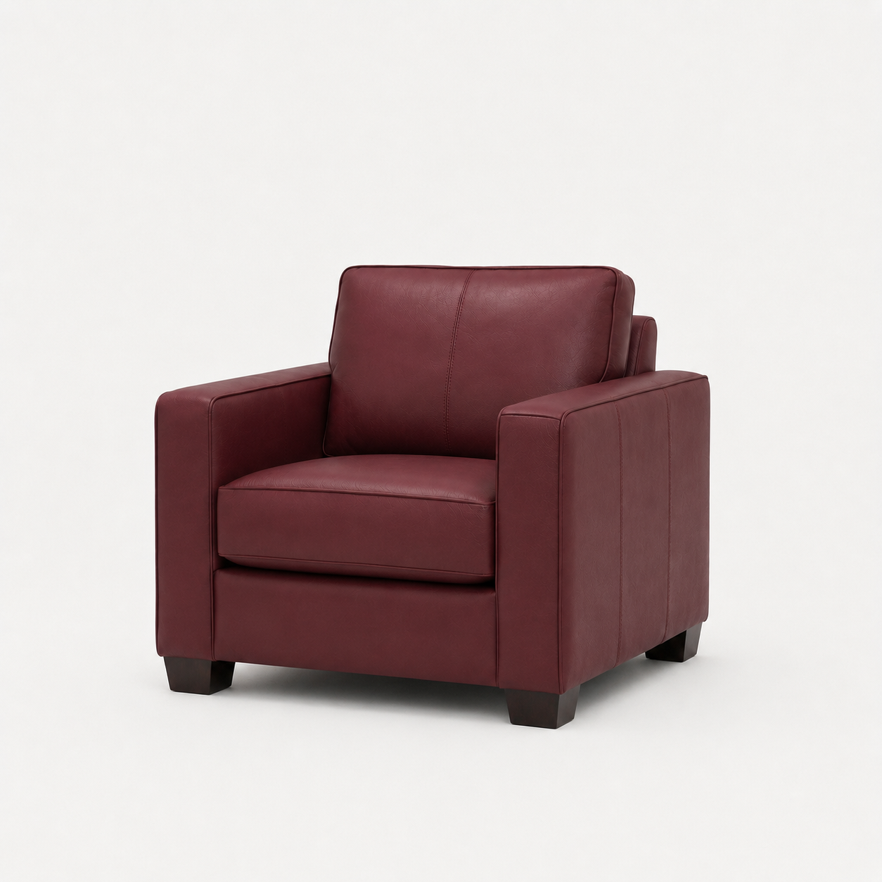 Burgundy Classic Armchair view 2