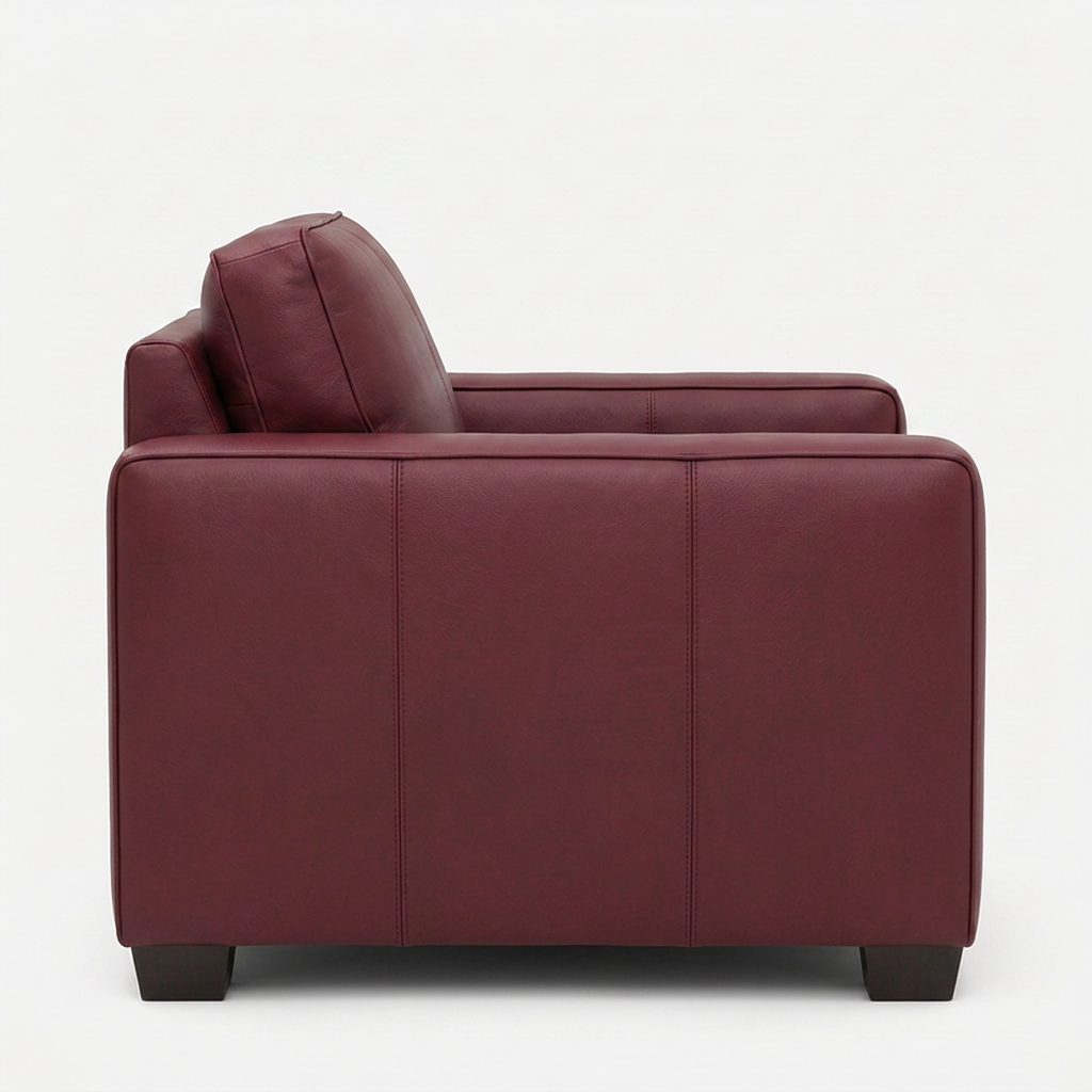 Burgundy Classic Armchair view 4